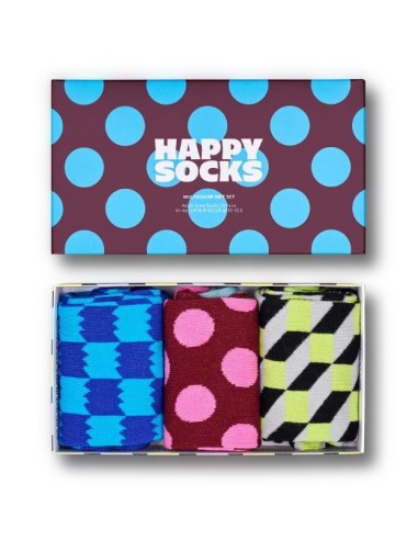 PACK-3 CALCETINES HAPPYSOCKS