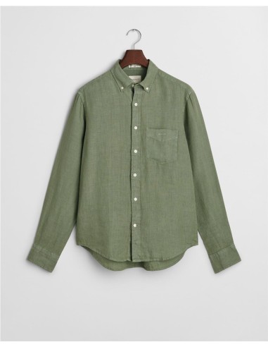 Camisa Gant VERDE PETROLEO