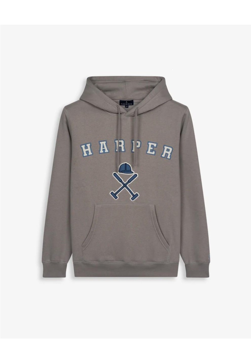 Sudadera Retro Hoodie GREYBLUE