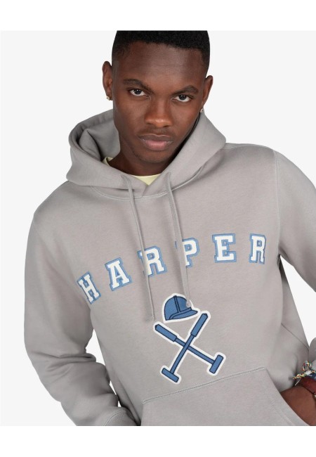 Sudadera Retro Hoodie GREYBLUE