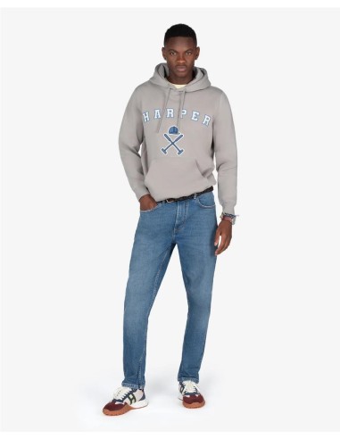 Sudadera Retro Hoodie GREYBLUE